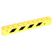 LEGO Jaune Brique 1 x 10 avec Noir et Jaune Danger Rayures (Droite) Autocollant (6111)