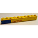 LEGO Gelb Backstein 1 x 10 mit &#039;Auto Wash&#039; Aufkleber (6111)
