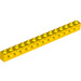 LEGO Jaune Brique 1 x 14 avec des trous (32018)