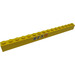 LEGO Amarillo Ladrillo 1 x 16 con R.E.S.Q logo Pegatina (2465)