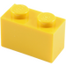 LEGO Yellow Brick 1 x 2 with Bottom Tube (3004 / 93792)