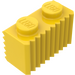 LEGO Yellow Brick 1 x 2 with Grille (2877)