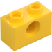 LEGO Yellow Brick 1 x 2 with Hole (3700)