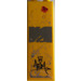 LEGO Jaune Brique 1 x 2 x 5 avec &#039;ADAM&#039; Graffiti Autocollant avec une encoche pour tenon (2454)