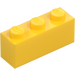 LEGO Жълто Тухла 1 x 3 (3622 / 45505)