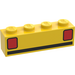 LEGO Yellow Brick 1 x 4 with Basic Car Taillights (3010)