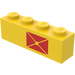 LEGO Yellow Brick 1 x 4 with Envelope (3010)