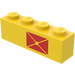 LEGO Yellow Brick 1 x 4 with Envelope (3010)