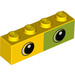 LEGO Jaune Brique 1 x 4 avec Yeux (3010 / 47819)