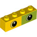 LEGO Yellow Brick 1 x 4 with Eyes (3010 / 47819)