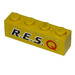 LEGO Yellow Brick 1 x 4 with Res-Q Sticker (3010 / 6146)