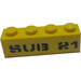 LEGO Yellow Brick 1 x 4 with &#039;SUB 21&#039; Sticker (3010)