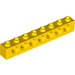 LEGO Jaune Brique 1 x 8 avec des trous (3702)