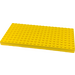 LEGO Yellow Brick 10 x 20 with Bottom Tubes around Edge and Dual Cross Supports