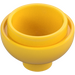 LEGO Amarillo Ladrillo 2 x 2 Circular Dome Invertido (15395)