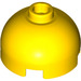 LEGO Jaune Brique 2 x 2 Rond avec Dome Haut (Goujon de sécurité sans support d&#039;essieu) (30367)