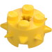 LEGO Yellow Brick 2 x 2 Round with Spikes (27266)