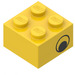 LEGO Yellow Brick 2 x 2 with Black Eye on Both Sides (3003 / 81508)