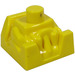LEGO Geel Steen 2 x 2 met Driver en Neck Stud (41850)