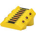 LEGO Yellow Brick 2 x 2 with Flanges and Pistons with Black Lines and Red Dots (30603)