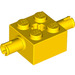 LEGO Jaune Brique 2 x 2 avec Pins et Axlehole (30000 / 65514)
