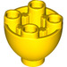 LEGO Gelb Backstein 2 x 2 x 1.3 Runden Invertiert Dome (24947)