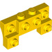 LEGO Yellow Brick 2 x 4 x 0.7 with Front Studs and Thick Side Arches (14520 / 52038)