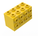 LEGO Żółty Cegła 2 x 4 x 2 z Szpilki NA boki (2434)