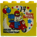 레고 노란색 벽돌 2 x 4 x 3 ~와 함께 Birthday 2016 Legoland Deutschland Resort 그리고 Happy Birthday 14 (30144)