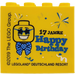 레고 노란색 벽돌 2 x 4 x 3 ~와 함께 Birthday 2019 Legoland Deutschland Resort 그리고 17 Jahre Happy Birthday (30144)