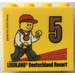 LEGO Yellow Brick 2 x 4 x 3 with Bronze 5 (Besuchermeister) 2014 Legoland Deutschland Resort (30144)