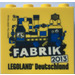 LEGO Yellow Brick 2 x 4 x 3 with Fabrik 2013 Legoland Deutschland (30144)