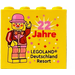 LEGO Jaune Brique 2 x 4 x 3 avec Happy Birthday 2024 Legoland Deutschland Resort et 22 Jahre (30144)