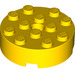 LEGO Jaune Brique 4 x 4 Rond avec Trou (87081)