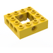 LEGO Gul Kloss 4 x 4 med Open Centrum 2 x 2 (32324)