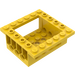 LEGO Yellow Brick 6 x 6 x 2 with 4 x 4 Cutout and 3 Pin Holes each End (47507)