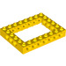 LEGO Gelb Backstein 6 x 8 mit Open Center 4 x 6 (1680 / 32532)