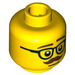 LEGO Yellow Businessman Head (Safety Stud) (3626 / 10773)