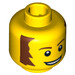 LEGO Yellow Butcher Head (Safety Stud) (3626 / 99295)