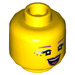 LEGO Gelb Candy Mermaid Minifigure Kopf (Einbau-Vollbolzen) (3626 / 75552)