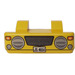 LEGO Yellow Car Grille 2 x 6 with Two Pins with Headlights and &#039;JS 4654&#039; (45409 / 45859)