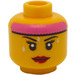 LEGO Yellow Cardio Carrie Minifigure Head (Recessed Solid Stud) (3626 / 16109)