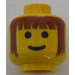 LEGO Yellow Castle Head (Safety Stud) (3626)