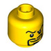 LEGO Yellow Castle Head (Safety Stud) (3626 / 96086)