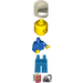 LEGO Gelb Castle Knight Blau Cavalry Minifigur