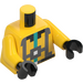 LEGO Yellow Cave Explorer Minifig Torso (973 / 76382)