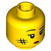 LEGO Yellow Cave Woman Head (Recessed Solid Stud) (3626 / 97096)