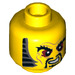 LEGO Yellow Chen Minifigure Head (Recessed Solid Stud) (3626 / 19302)