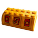 LEGO Yellow Chest Lid 4 x 6 with &quot;5&quot; and Stars Sticker (4238)