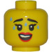 LEGO Yellow Chili Costume Fan Head (Recessed Solid Stud) (3626)